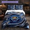 Manchester City Pattern 3 Pieces Bedding Set Soft Microfiber Duvet Cover with Pillow Cases for Bedroom