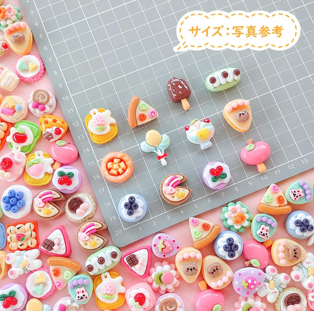 TANOKOX Mixed Miniature Resin Decorative Adhesive Decorative Accessory Cute Sweet Motifs Parts, Parts, Parts, Cabochons, Crafts,