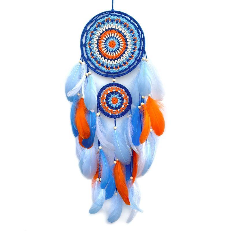 AEE2-Colorful Feathers Dream Catchers Handmade Dream Catcher For Bedroom Dream Catcher For Wall Hanging Decor Gifts