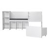 Kids Reading Nook, Wooden Storage Bench with Backrest, Kids Bookshelf & Toy Organizer, Large Toy Box Chest for Playroom, Living Room or Entryway, Easy