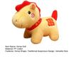 Horse Doll Auspicious Year of The Horse Blessings PP Cotton Filling Doll Zodiac Horse Theme Home Decor