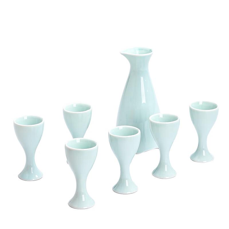 Czysto Biały Ceramiczny Chiński Zestaw do Wina w Stylu Retro