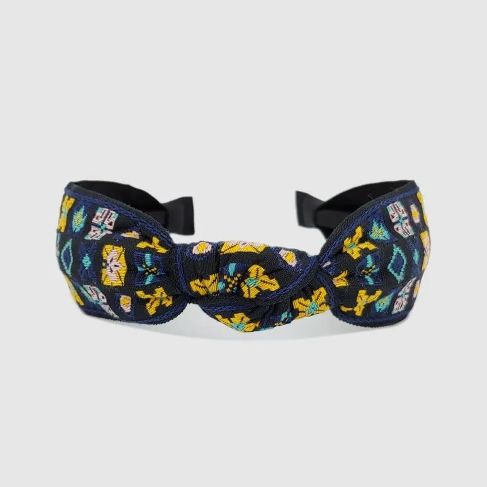 Lala Geometric Diamond Ethnic Hairband Blue LALAH282 3306367