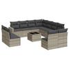 VidaXL Garden Lounge Set with Cushions 13 Pcs, Sofas with Adjustable Feet, Outdoor Furniture Set Patio Terrace, 3250227