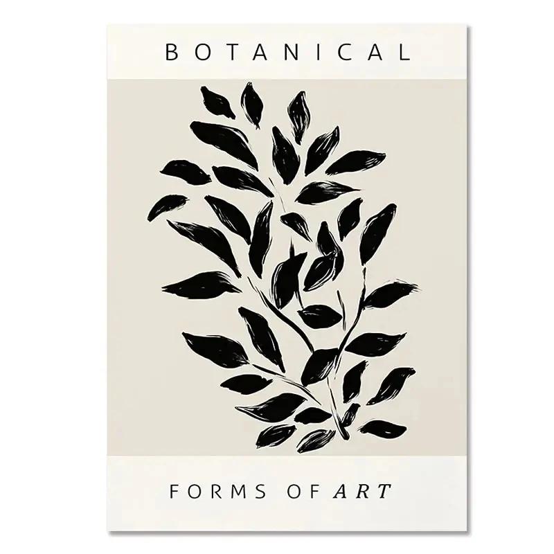 Bohemia Line Poster, Geometric Leaf, Rainbow Decoration, Abstract Painting, Canvas Painting, Picture for Living Room Decor