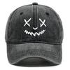 Unisex Adjustable Baseball Cap Smiling Face Hats For Woman Solid Color Washed Retro Snapback Caps Ideal Choice For Gifts