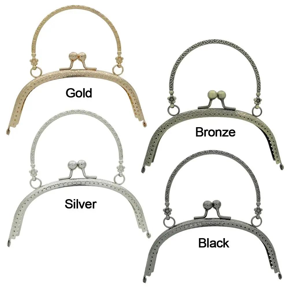 Taschenzubehör Metall-Geldbörsenrahmen Bügelverschluss Vintage 16,1 cm Geldbörsenverschlussrahmen Tasche Bügelverschluss Schloss Taschenherstellung