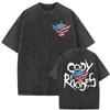 Cody Rhodes American Nightmare Vintage Washed Tee Shirt Unisex Women Casual Cotton Oversized Tshirt Harajuku Short Sleeve T Shirts