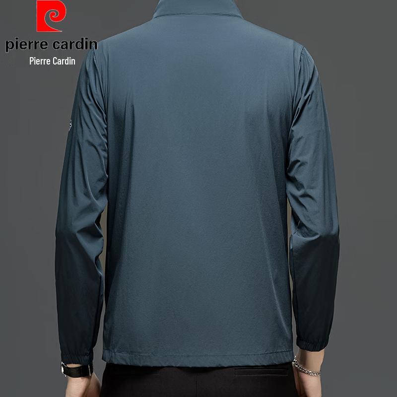 Pierre Cardin Men's Summer Ice Silk Stand-Collar Jacket