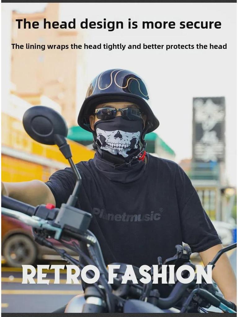 Retro Cross-Border Motorcycle Helmet: Lightweight, Summer Half-Helmet for Men & Women.