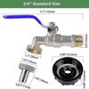 Ibc Container Accessories 3/4 Inch Brass Ibc Tank Ibc Tank Adapter Valve For S60 X 6 Water Tank Ibc - Pengj