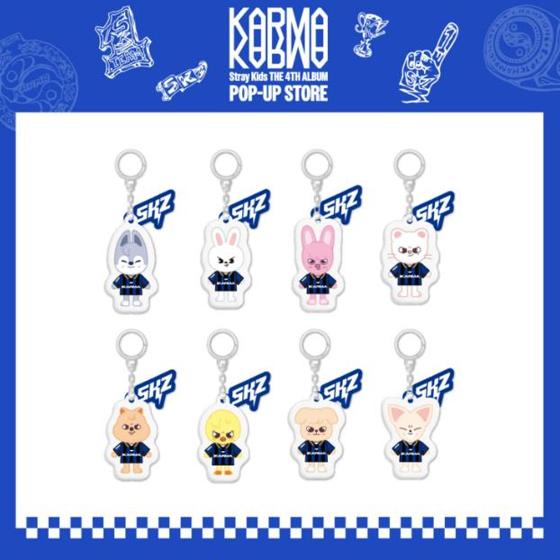 Pre-order Stray Kids POP-UP Store KARMA SZKOO Yinyang Key Ring