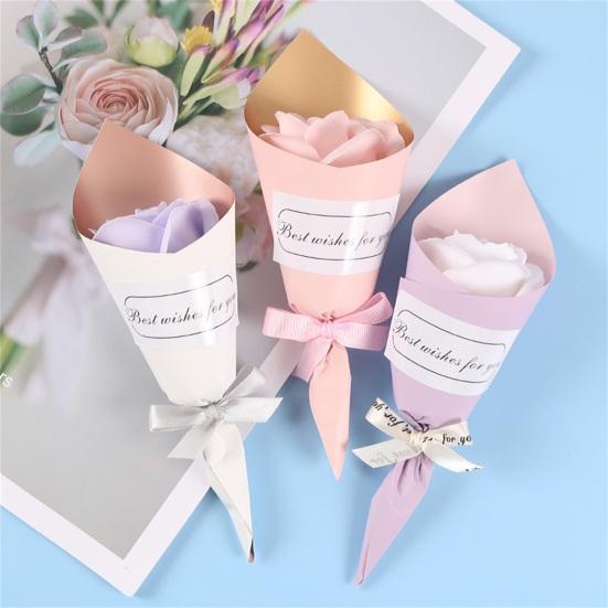 Mini Fleurs de Savon Réalistes Charmantes Romantiques Faux Savon Éternel Fleur pour la Saint-Valentin
