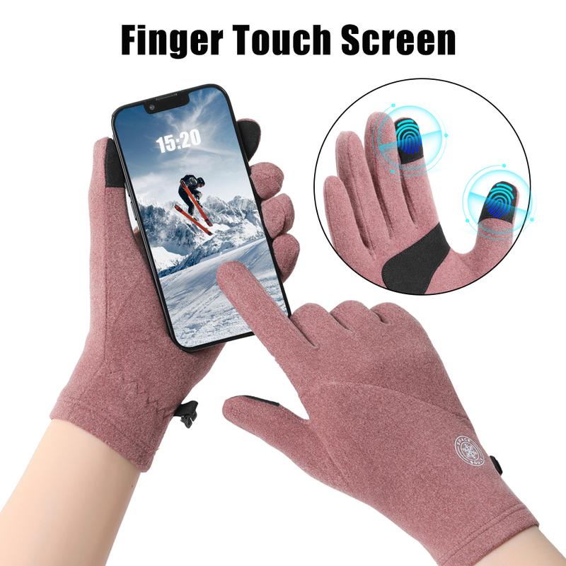 Winter Warm Ski Glove Lining Soft Touch Screen Gloves Unisex Outdoor Cycling Running Gloves Lady Cold-proof Gloves winter gloves