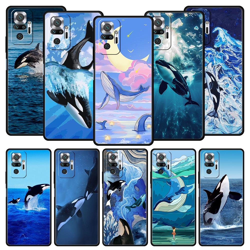 Orca Ozean schöner Schwertwal Handyhülle Für Xiaomi Redmi Note 13 12 5G 11 10 Pro Plus 4G 9S 9 8 7 9T 13C 12C 10C 9C 9A Hülle