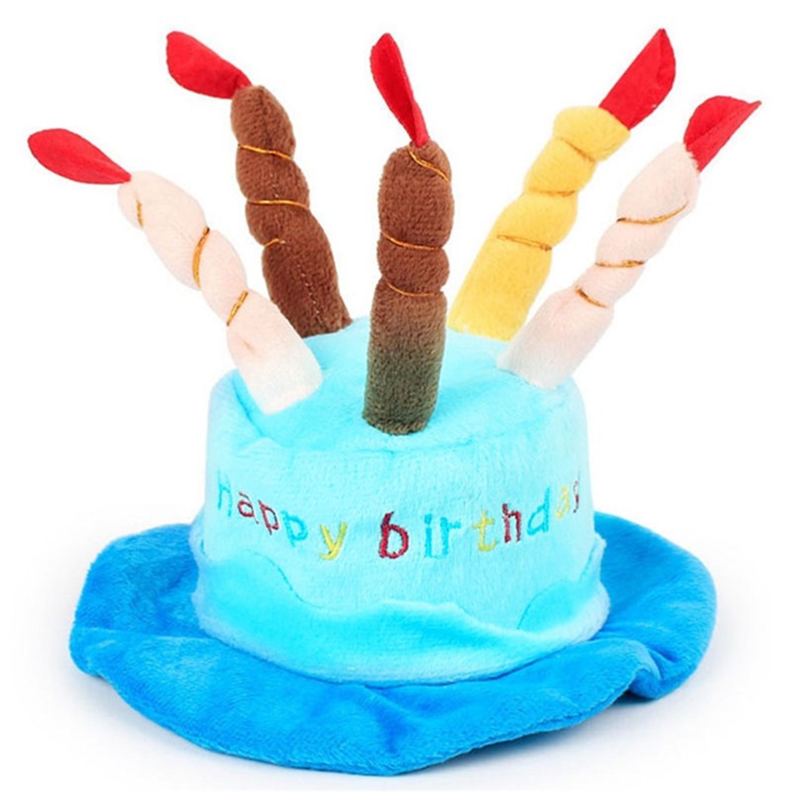 

Pet Birthday Hat Toy Dog New Year Gift Toy One Size синий