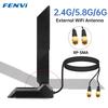 Fenvi WiFi 6E Antenna Tri-Band 6G/5G/2.4GHz Magnetic Base Foldable Antenna 12DBi High Gain WiFi 7 Gaming Motherboard Card 3