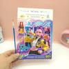 New K-Pop Demon Hunters Cartoon Watercolor Coloring Book DIY Painting Book Set Toy for Children Girls