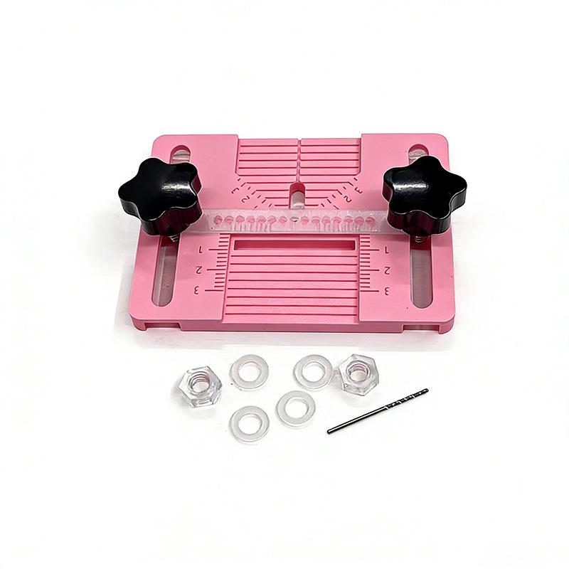 Cross-Border Polymer Clay Earring Drill Guide Panel розовый