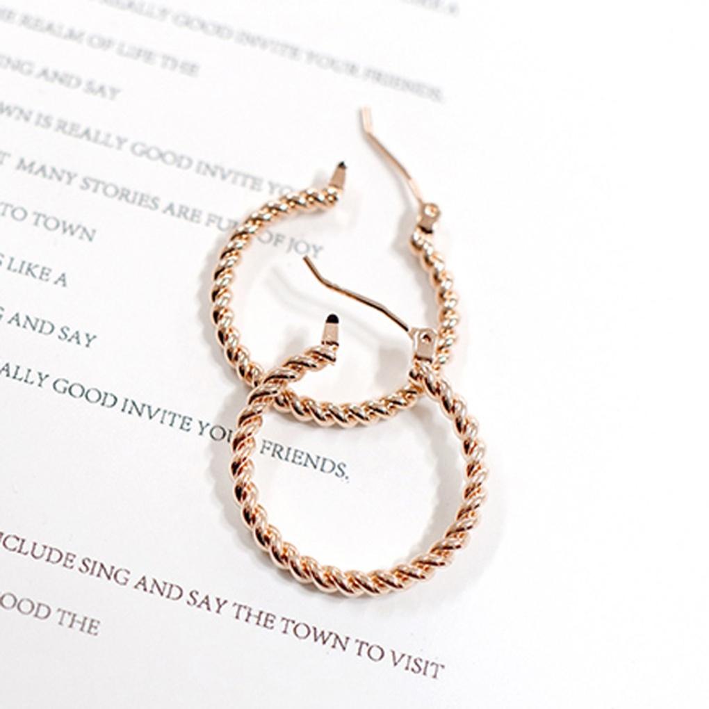 PAULBRIAL PYBE0086 (PG) Vridna ringörhängen