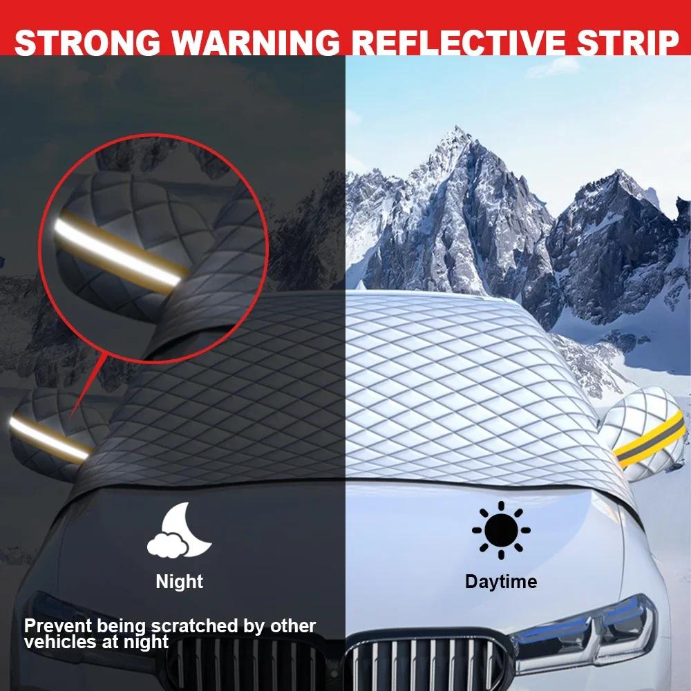 Car Windshield Snow Ice Protector Magnetic Window Sun Shade Anti Snow Frost Ice Cover Visor Auto Winter Exterior Accessories