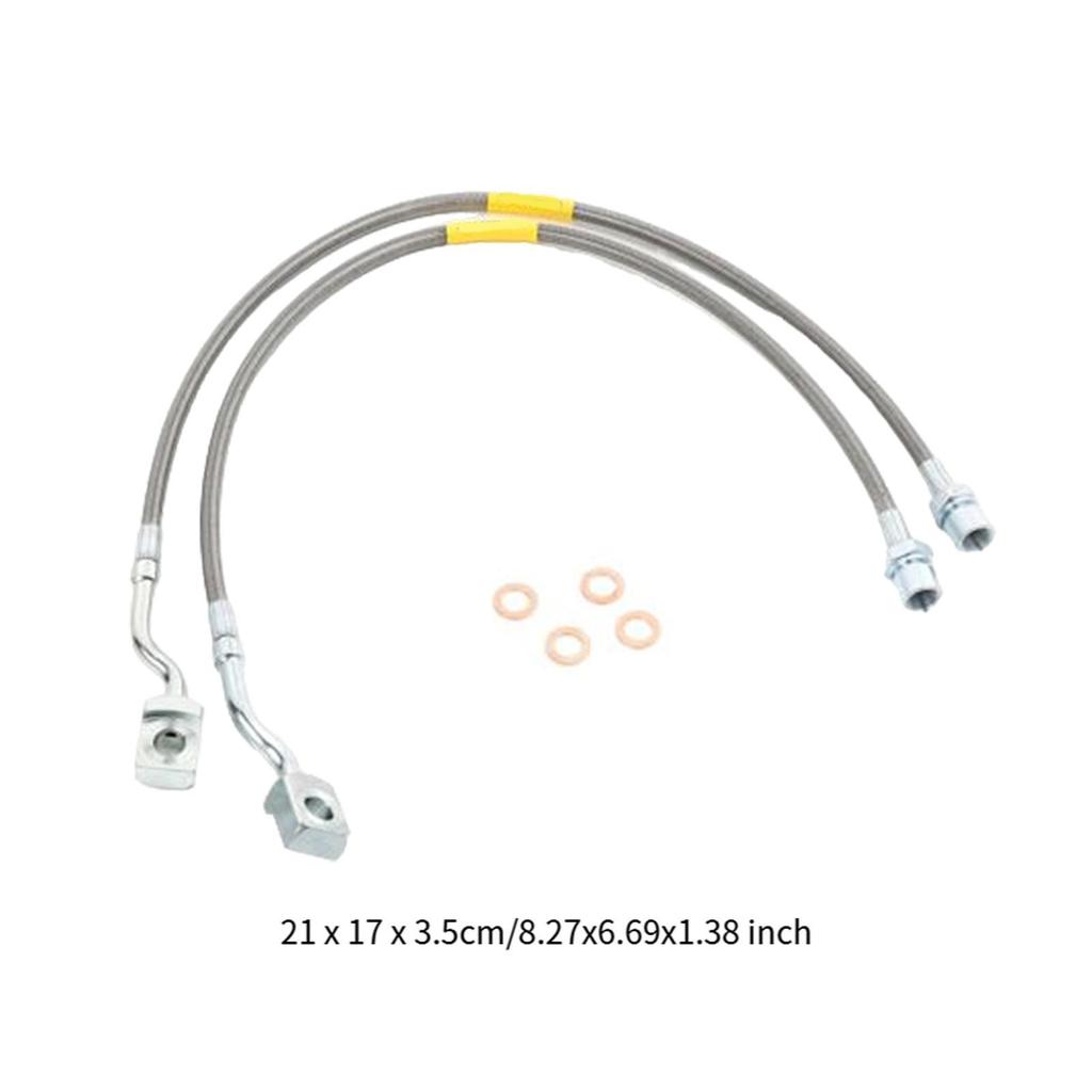 Professional Front Brake Lines Replacement Kit Stainless for 1500 2500 3500 HD Vehicle Upgrade