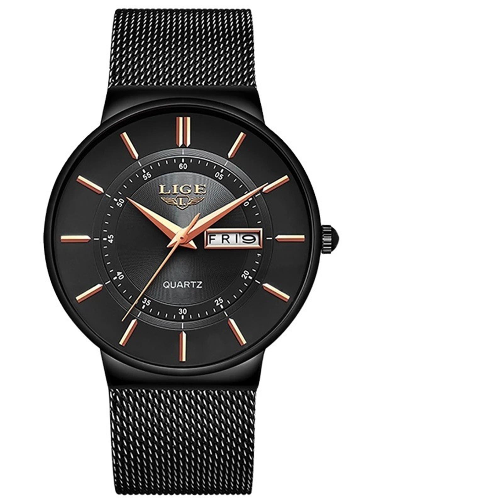 

Мужские водонепроницаемые светящиеся наручные часы-будильник для бега One Size