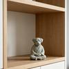 3D-gedruckte meditierende Hundestatue, Niedliche Zen-Welpen-Skulptur, Retro-Schreibtischdekoration für Zuhause & Büro, Einzigartiges Geschenk für Hundeliebhaber