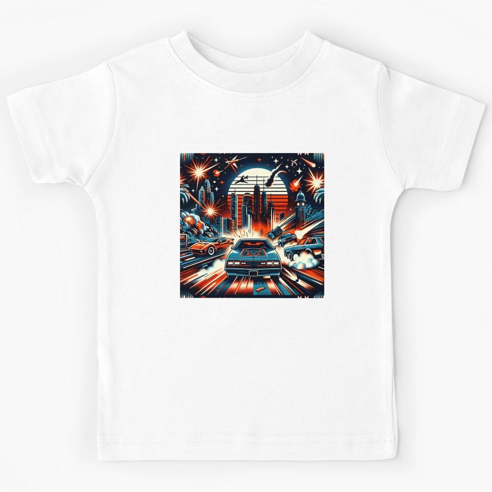 Retro Synthwave Escape Kids T-Shirt 150