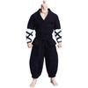 Meetoget 1/12 Scale Male Figure Doll Monk Fighting Suit Clothes for 6 Inch Action Figure PM007US,black
