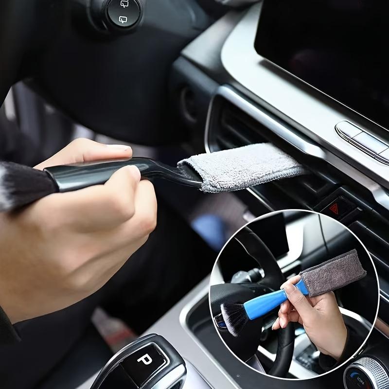 1Pc Multifunctional Auto Interior Cleaning Brush Soft Bristle Dust Remover For Car Air Conditioner Vent Cleaning
