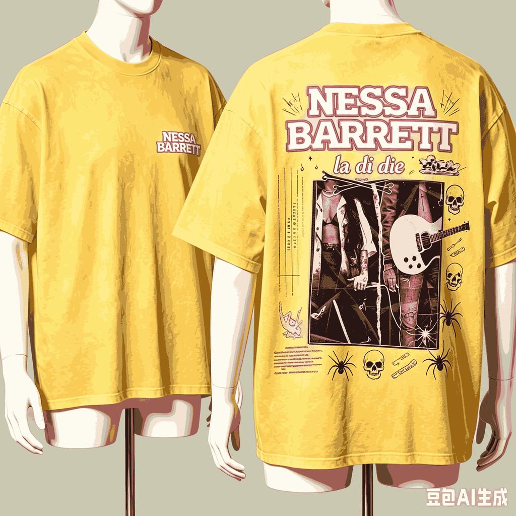 Nessa Barrett For Fan Gift Tshirt Unisex Unisex Harajuku Oversized Unisex Short Sleeve Streetwear High Quality Couples Comfortable