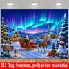 1Pcs Christmas Santa Claus Decoration Background Winter Backdrop Decorations For Photo Studio Photo Booth Christams Party