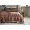 Bedspread 240 X 260 Cm "Zelie" Jacquard Cotton the Butterfly Effect - Terracotta - 240 X 260 Cm