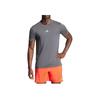 Adidas Logo Casual Loose Short Sleeve T-Shirt Men Tops Grey IT0615