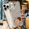 Phone Case: 2D Flat, Suitable for iPhone 18 17 16 15 14 13Pro Transparent Corner Protection Case, Spiral Snail Shell, Christmas and Halloween Gifts