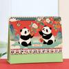 Chinese New Year Desk Calendar 2026 Lunar Standing Flip Calendar Zodiac Horse Monthly Planner for Home Office