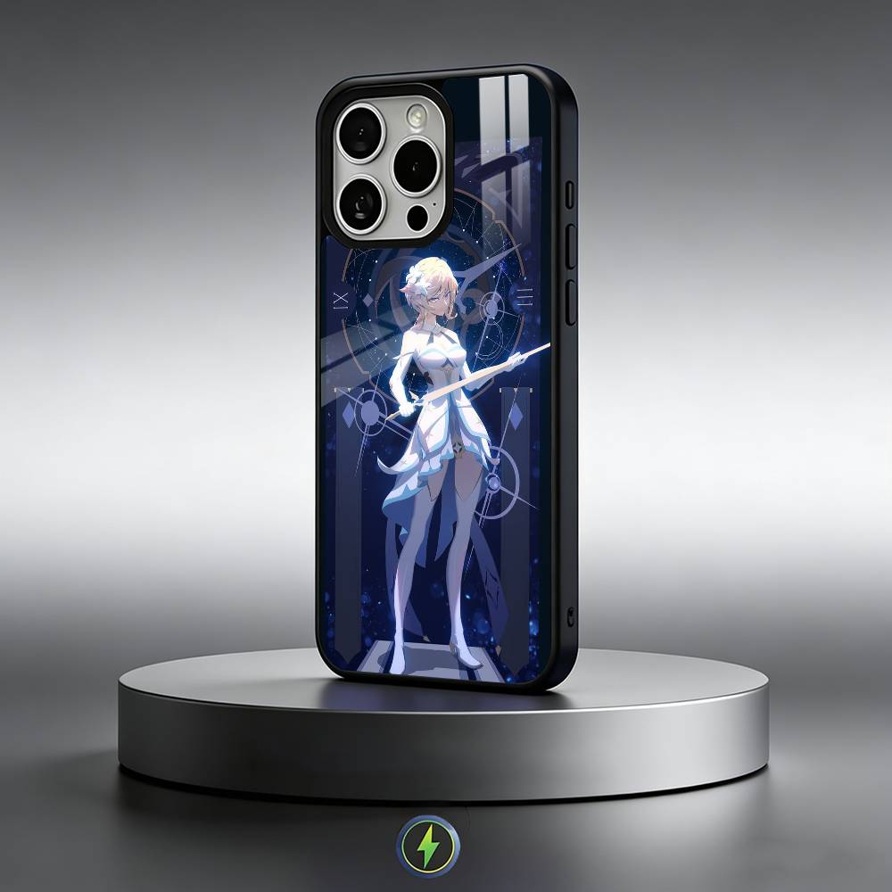 G-Genshin Lumine Impact   Phone Case For iPhone17,16,15,14,13,12,11 Plus,Pro Max Magnetic For Magsafe Wireless Charging