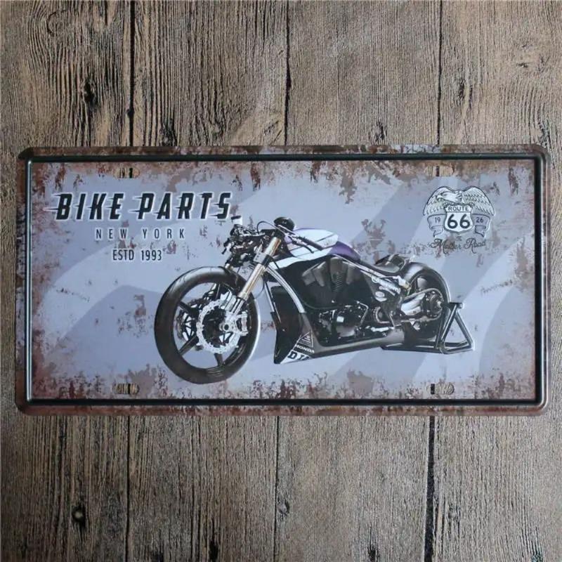 Retro Car 2D Metal Sign, Aluminum Wall Decor 15x30cm