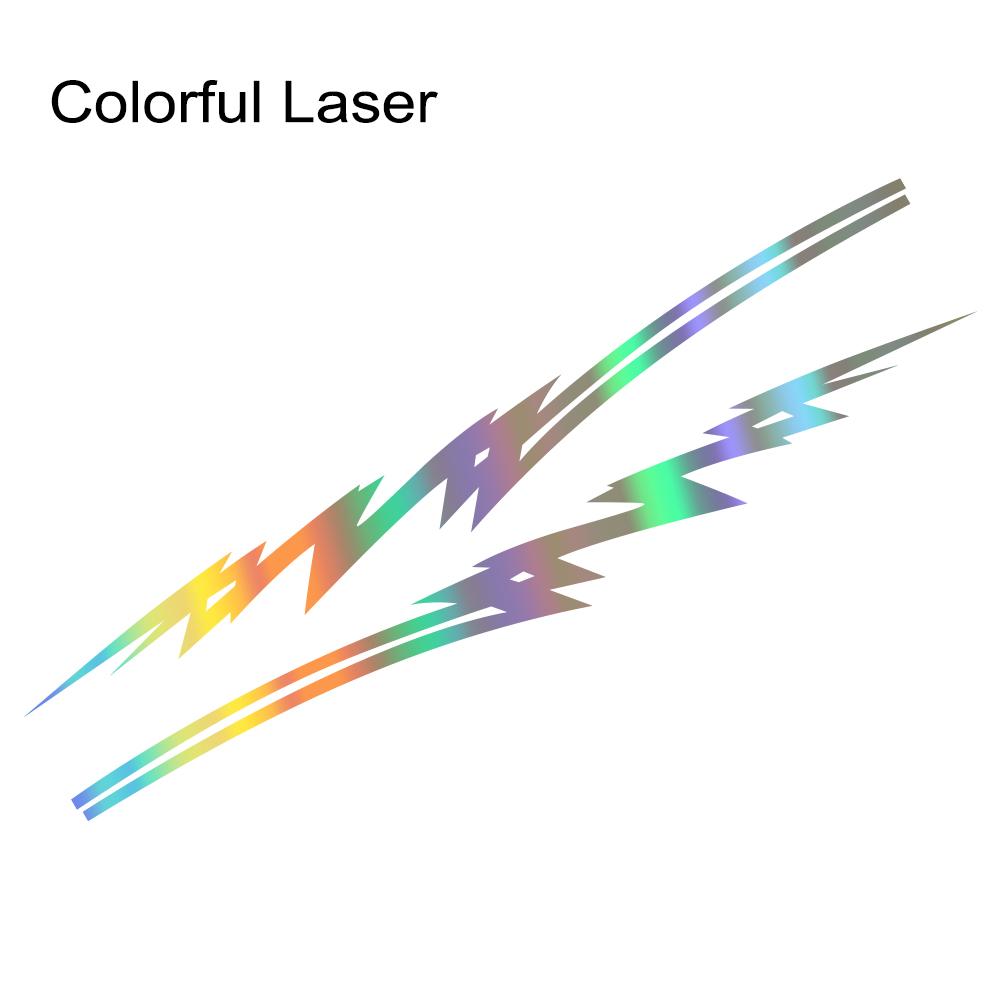 Waterproof PVC Lightning Pattern Car Body Sticker BMW Side Door Fender Vinyl Decal Auto Exterior Decor Accessories