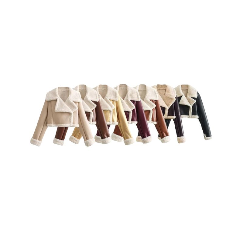 Fashion Kaslead Lapel Short Jacket Outwear