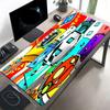 Geometry Dash Print Mouse Pad, Anti‑Slip Desktop Keyboard Mat, for PC Laptop Gaming Working Daily Use, Cool Festival Surprise Gift