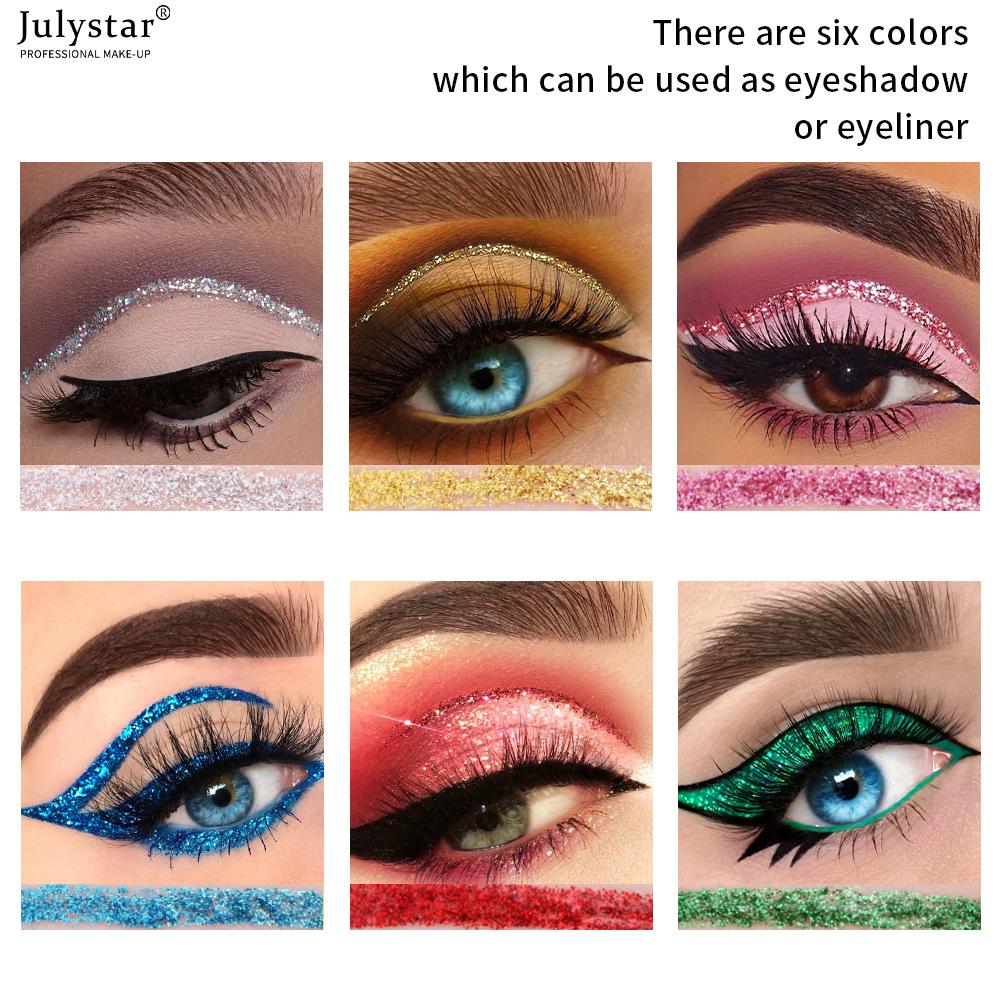 JULYSTAR Color Pearlescent Liquid Eyeliner Does Not Smudge Liquid Eyeliner Set Eyeliner Liquid Pen Waterproof