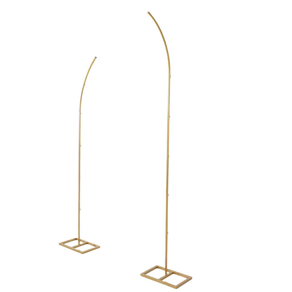 Stojak na łuk weselny Złoty Łuk z zakrzywionym topem Stojak na tło Łuki weselne na ceremonię Urodziny Rocznica Ukończenie szkoły