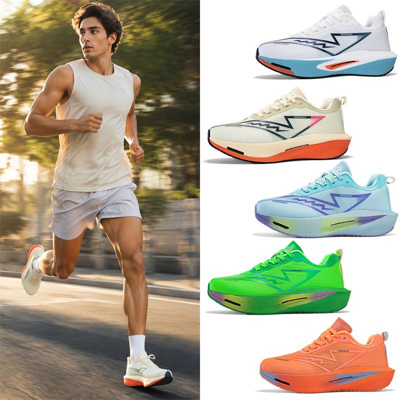 Running Shoes Men Carbon Board Marathon Speciality Sports Breathable Lightweight Women'S Comfortable Athletic Nonskid Sneakers