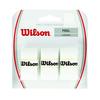 Wilson Pro Perforated Overgrip, 3-Pack, White, for Tennis, Badminton, and Squash