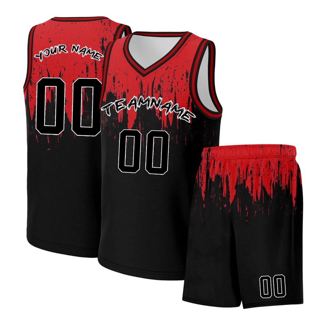Men's Halloween Basketball Set - DIY Custom Two Piece Sportswear for Costume Party