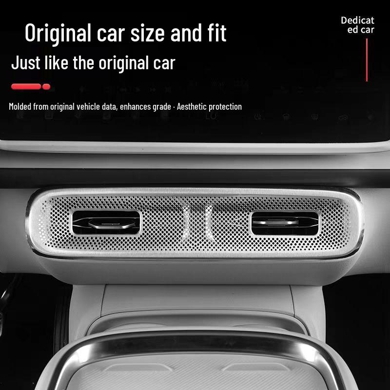 Leapmotor B10 Interior Dustproof Metal Cover: Dashboard Air Vent Frame Protective Sticker