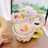 Cute Cartoon Milk Cup Couple Home Breakfast Coffee Cup Breakfast Mug Mug Ceramic Cup Souvenir