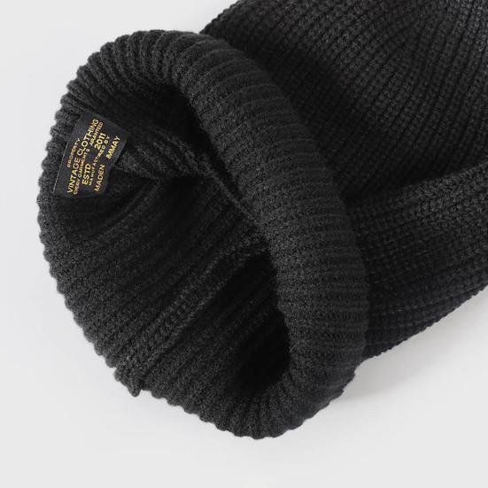 Pánská podzimní zimní pletená čepice Super měkká, vysoce elastická ultra-hustá jednobarevná pletená čepice odolná proti větru, Streetwear čepice